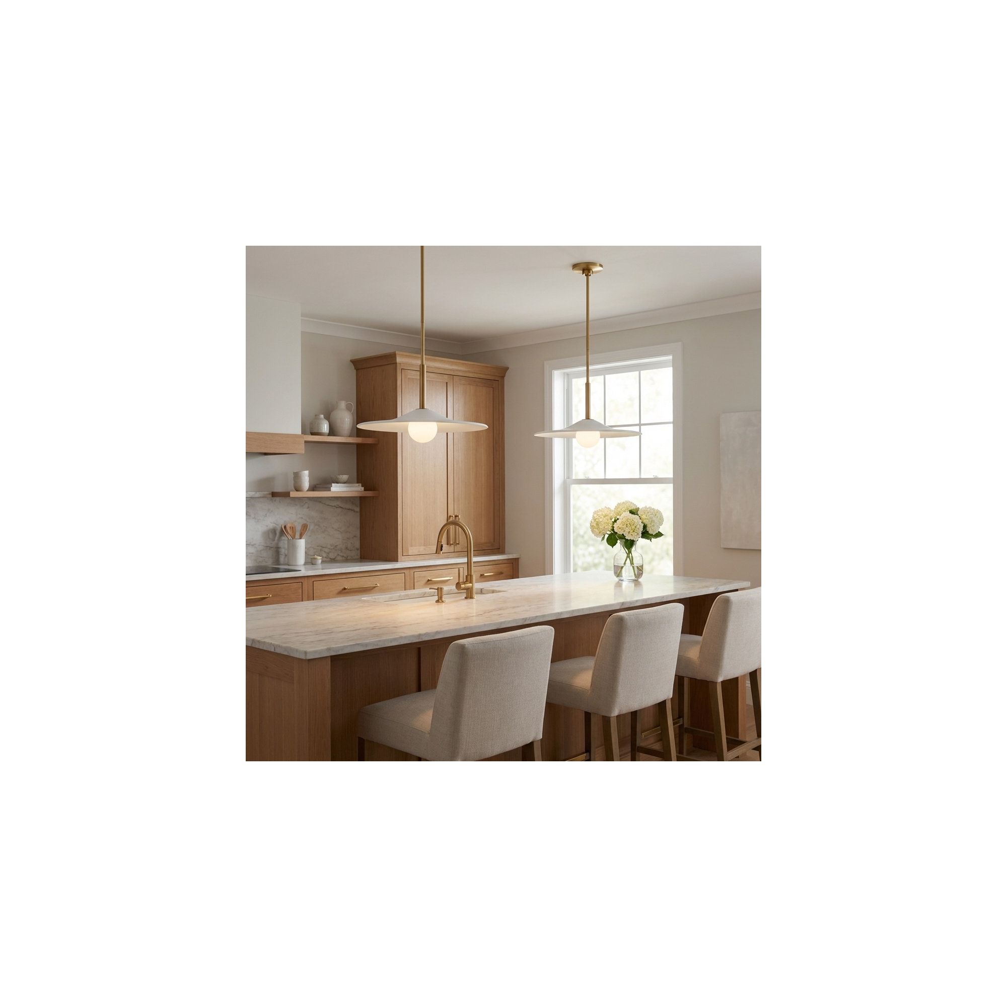 Mitchel 16 Pendant, 9.75" H x 16" W x 16" D