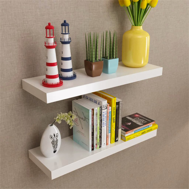 Yesenia Wall Shelves Display Hanging Shelf Storage, 60 cm W