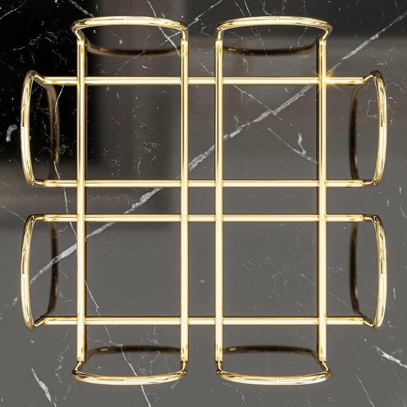 Porte-serviette en métal chromé moderne en acier inoxydable - Parfait pour les tables de cuisine, les comptoirs, les tables de salle à manger et les décorations de cocktail