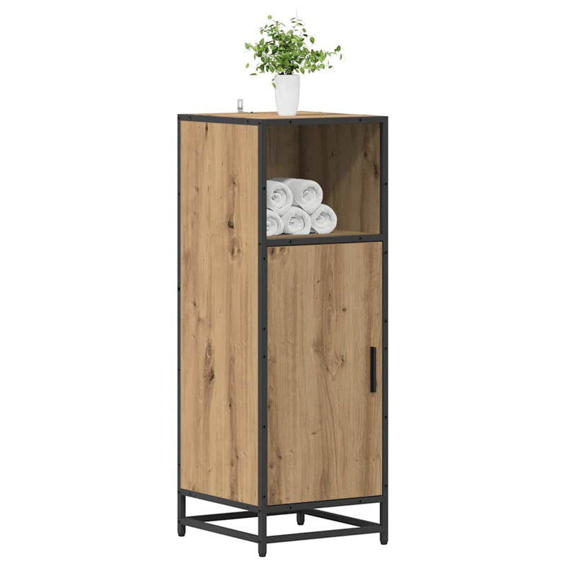 Bathroom Cabinet 35 X 37.5 X 100 Cm Engineered Wood, Oak
