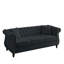 [Vidéo] Canapé Chesterfield 80 po en velours noir pour le salon
