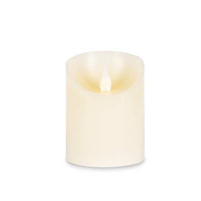 Bougie sans flamme en forme de cire avec pointe incandescente, 3 po x 4 po