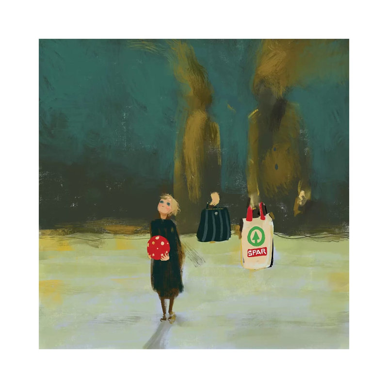 Little Stuff Stuff by Anikó Salamon - Wrapped Canvas Painting, 45.72 cm H x 45.72 cm W