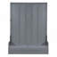 Grand lit escamotable mural avec coussin, gris