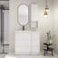 Ensemble de meuble-lavabo 36 "avec lavabo en résine - Armoire flottante et tiroirs à fermeture en douceur