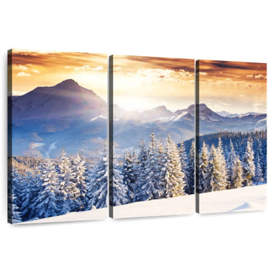 Alvord Austrian Winter Landscape At Sunset
