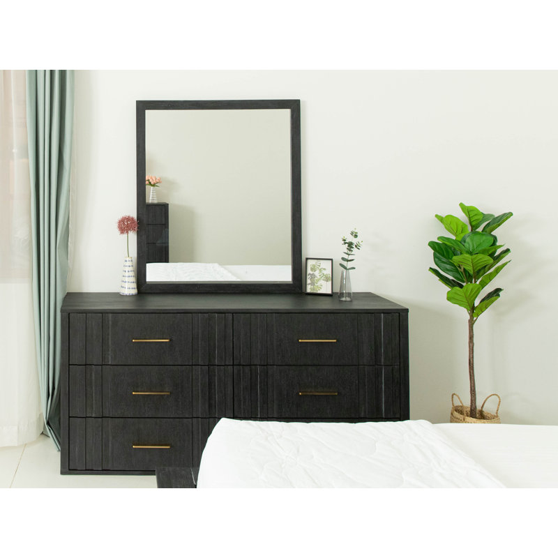 Nantucket Gray Dresser Mirror