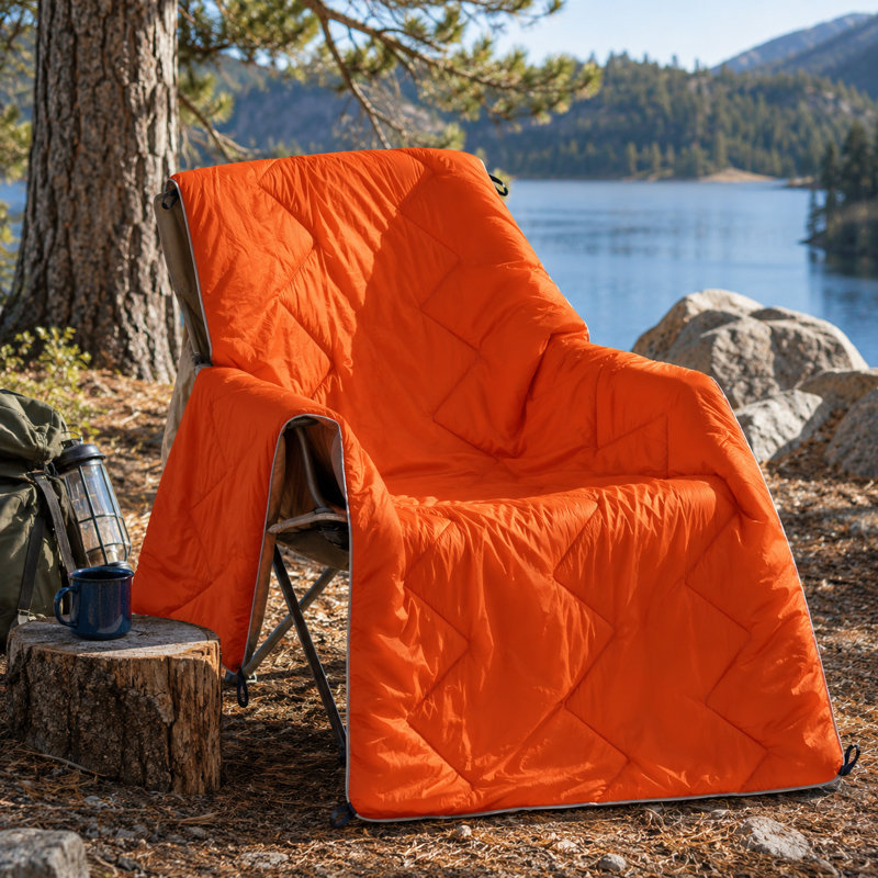 Couverture compacte imperméable et imperméable, Orange