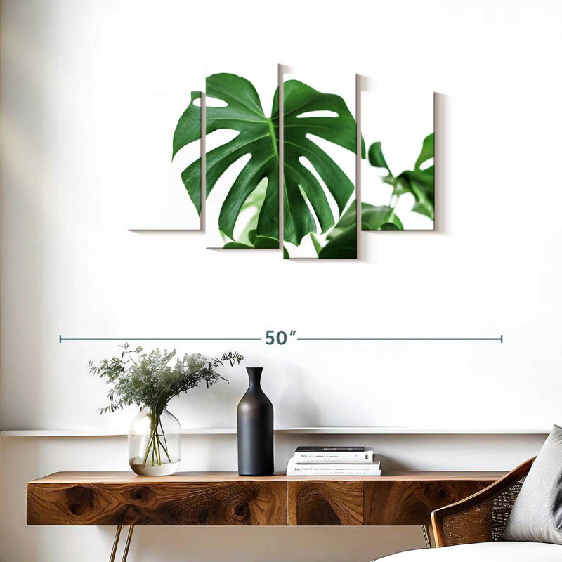 Monstera Leaf, 22" H x 36" W