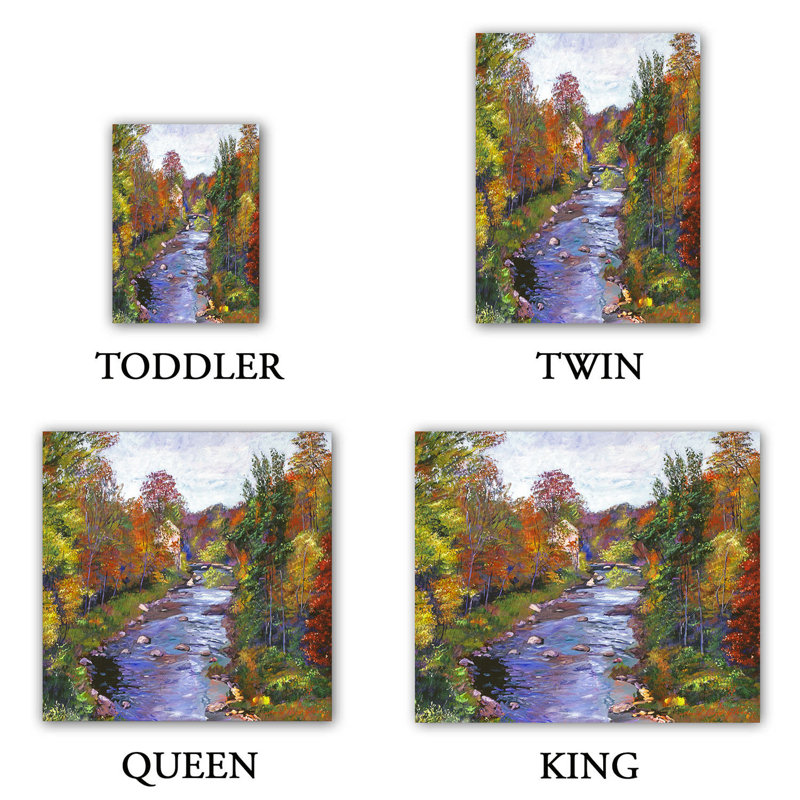  Housses de couette en microfibre David Lloyd Glover Autumn River, Très grand lit