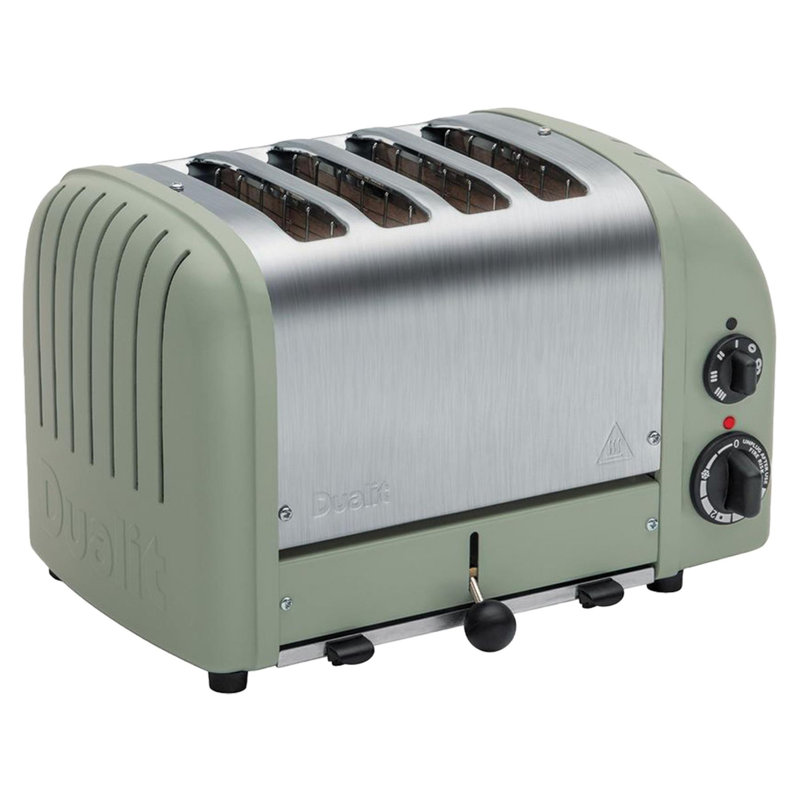 4 Slice Classic Toaster Matt Sage Green