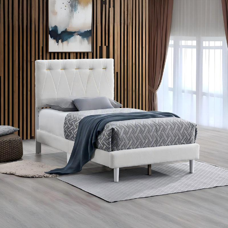 Sinclair Bed WHEAT (matelas non inclus), Simple