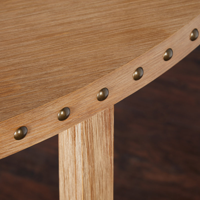 Sansa 46.6'' Solid Wood Console Table, Light Washed Oak
