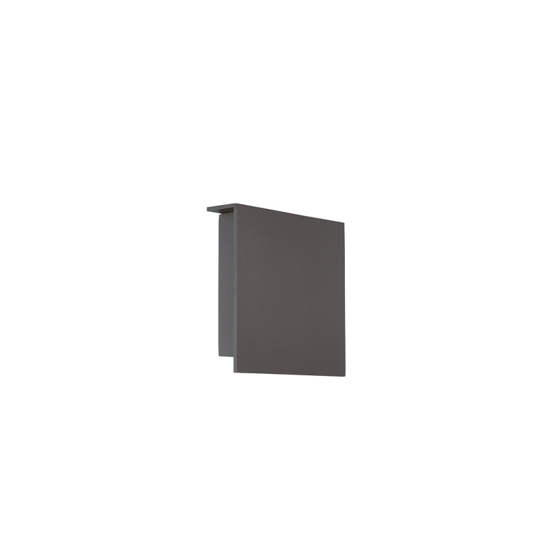 Square Wall Light, Bronze, 8" H x 8" W x 2.375" D