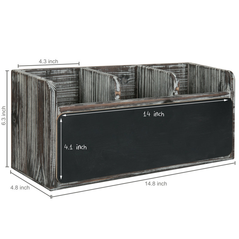 Wood Rectangle Flatware Caddy