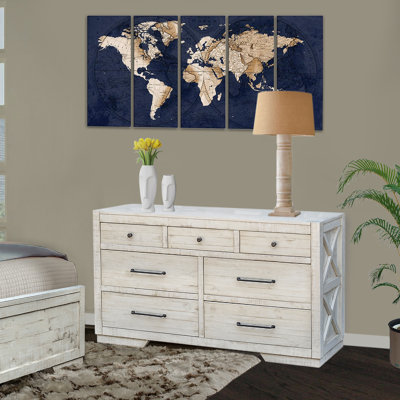 Beechum Solid Wood 68'' W 7 - Drawer Dresser