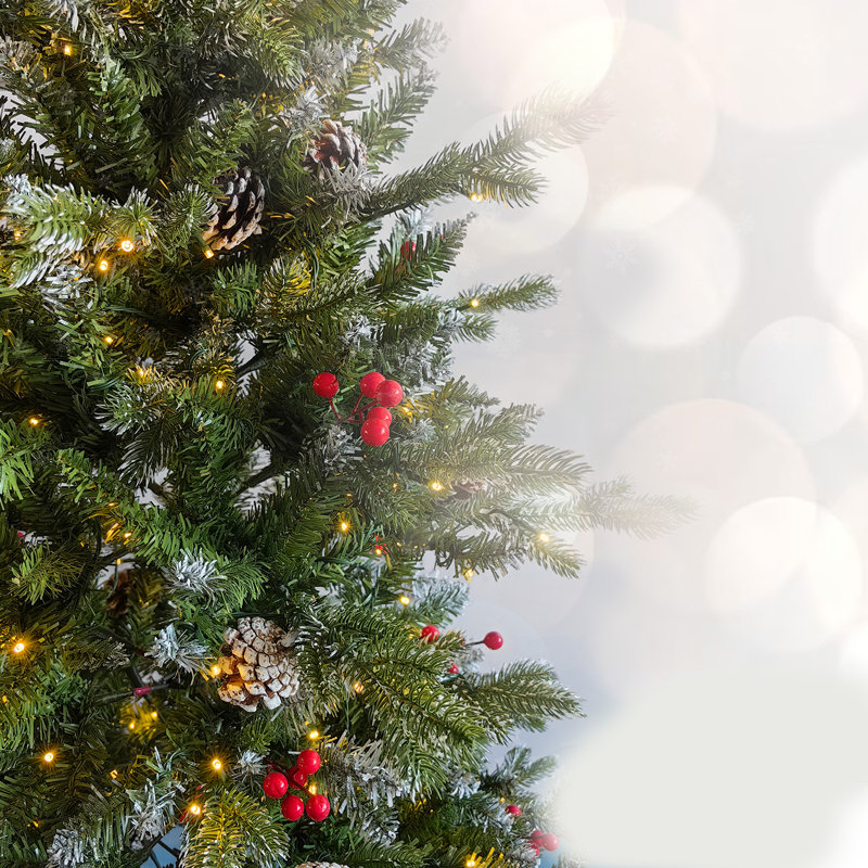 Acorns and Berries LED light up Christmas Tree SX3605, 2.95' H