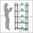 Open Design Display Shelf Unit,Bookshelf,Display Etagere,Plant Stand