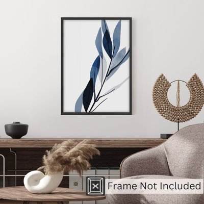«Botanical Blue Botanical III», reproduction d'art moderne sans cadre
