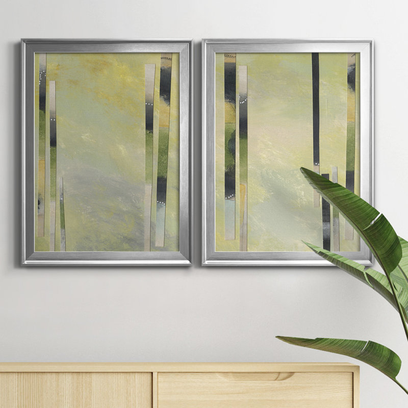 «Neutral Assemblage III», reproduction encadrée de qualité supérieure - prête à être accrochée, H 30,5 po x l 45 po x P 1 po