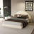 Unique Arched Boucle Bed With Small Table,Queen