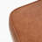 Upholstered Square PU Leather Ottoman,Tan