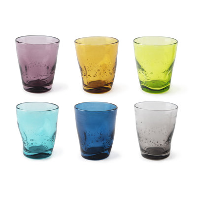 Color Wave 300ml Handmade Drinking Glass Set