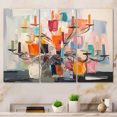 Lustre baroque coloré Brilliance - lustre, art mural