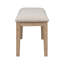Ensemble de salle à manger 6 pièces de style classique et traditionnel, comprenant une table de salle à manger, 4 chaises rembourrées et un banc-1240201168
