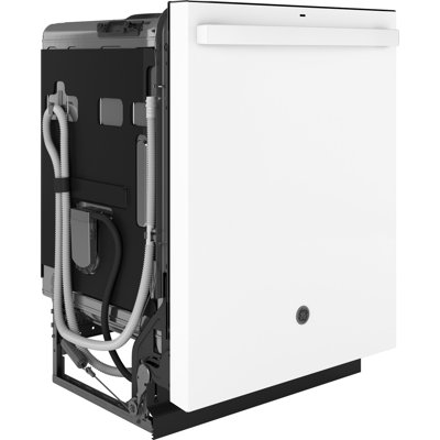 GE® ENERGY STAR® Top Control with Stainless Steel Interior Dishwasher with Sanitize Cycle