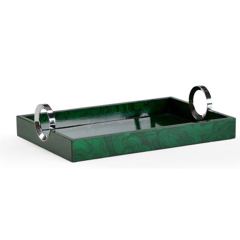 Plateau de service en malachite