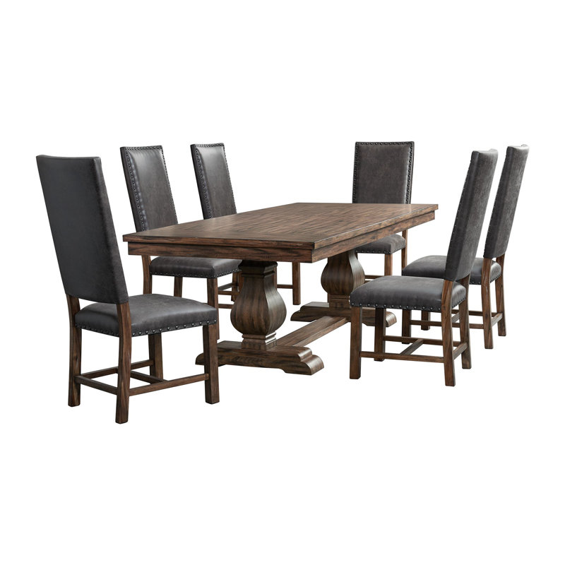 Vintondale Extendable Double Pedestal Dining Set