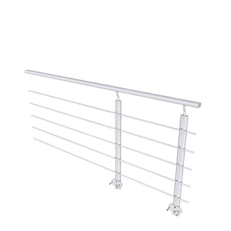 870 x 200 cm Matt Silver Mobility Adjustable Aluminum Handrail Suitable For Steps/Stairs Side Walls