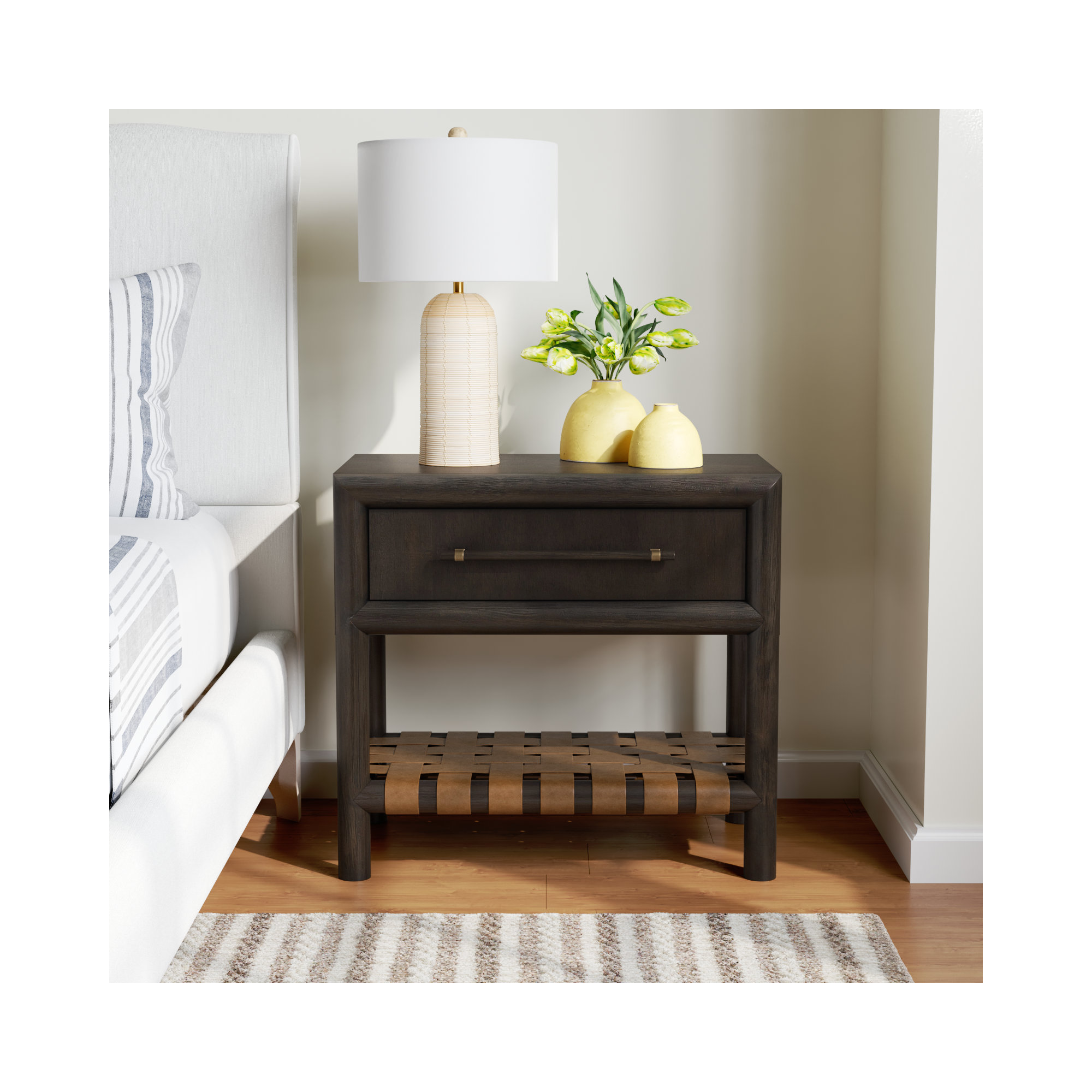 Colleen 1 - Drawer Nightstand, Basalt Gray