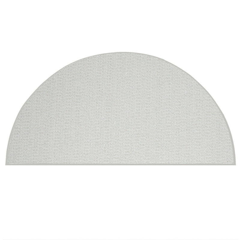 Tapis ivoire Iconic, Demi-cercle 4 pi 6 po x 9 pi