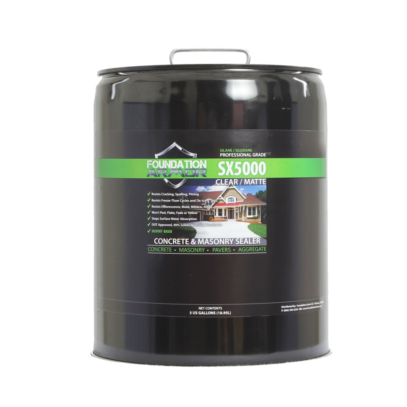 Foundation Armor 2-Gallons Stainless Steel Pump Sprayer | FA2GALSPR