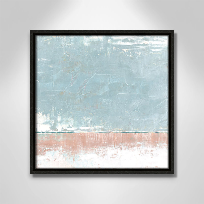 Foundation Foundation par Denise Brown, Toile encadrée flottante espresso, H 13,5 po x l 13,5 po x P 2 po, No Mat