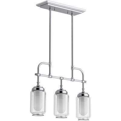 3 - Light Unique Square/Rectangle Chandelier