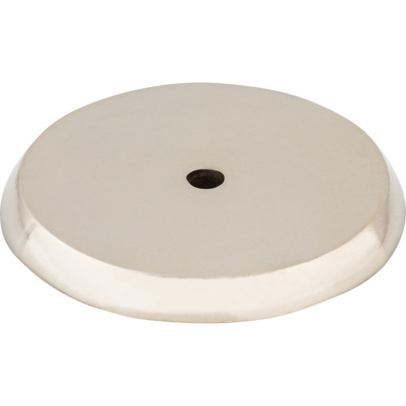 Aspen II Round  Backplate, 1.75" H x 1.75" W x 0.19" D, Polished Nickel