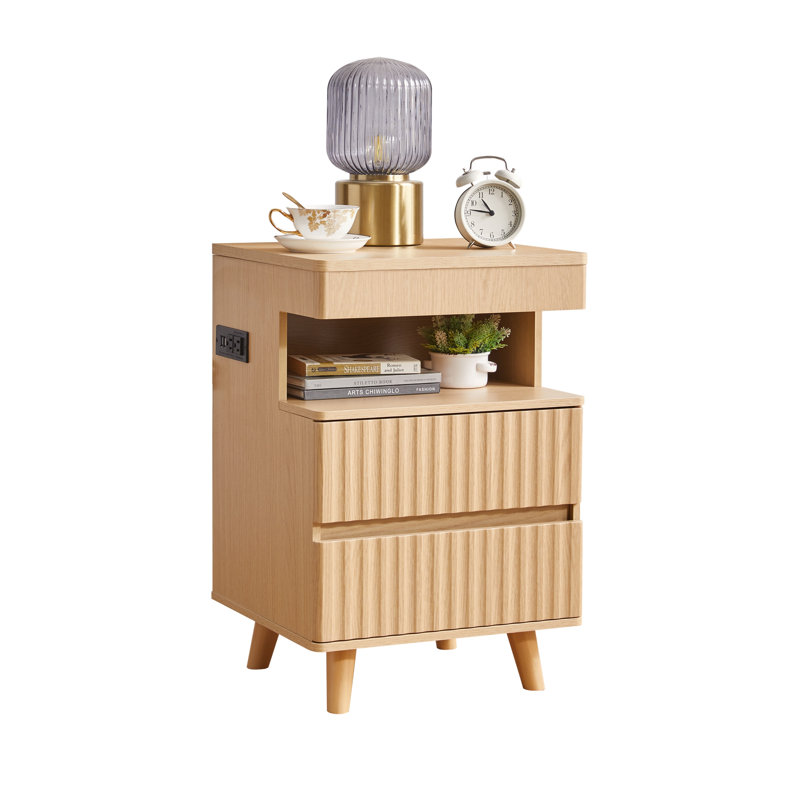 Modern Bedside Table with Gun Drawer