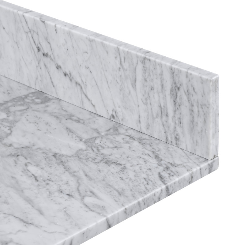 Comptoir de meuble-lavabo en marbre 60 po x 22 po Carrara