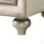 Table de chevet en velours Lucienne