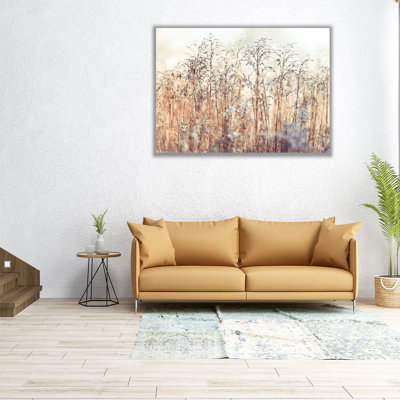 Herbes rosées - reproduction d'art sur toile