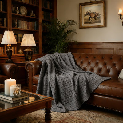 Jeté 100% pur coton torsadé 60 po x 70 po