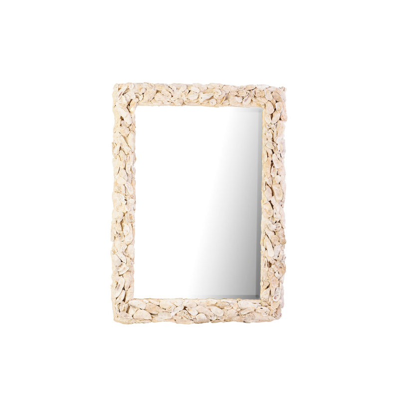 Oyster Shell Coquillage Flat Wall Mirror