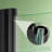 32-33.5＂W X 75＂Pivot Single Shower Door With 1/4＂(6Mm) Clear Tempered Glass