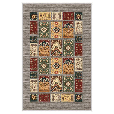 Stylish Hall Carpet Runner, 2.6 x 6.6 Feet | 100% Polyester, 650 g/m², 0.3 in Pile Height | Antibacterial & Non-Slip PVC Dot Underside | Machine Washable, Durable 3D Digital Print | Perfect for Home Décor