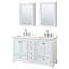 Meuble-lavabo double autoportant Deborah avec plateau en quartz-92725381-92725377-92725379