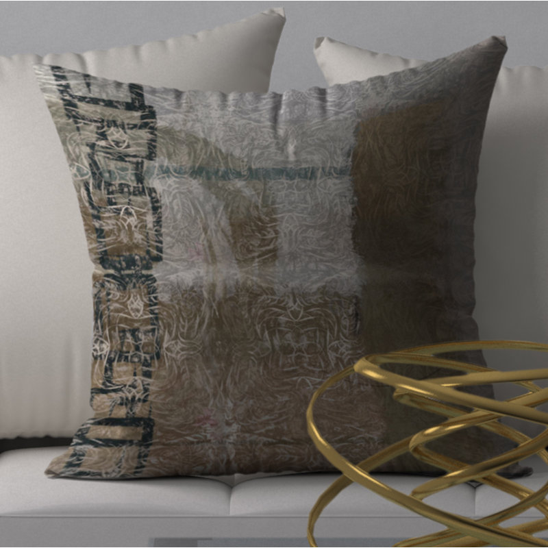 Housse de coussin carrée/insert, 18 po x 18 po