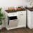 Tilt Out Trash Cabinet with Storage Drawer, Freestanding Wooden Hidden Garbage Bin Holder, Farmhouse Kitchen Waste Bin Hideaway Cabinet for Home Kitchen-135357503